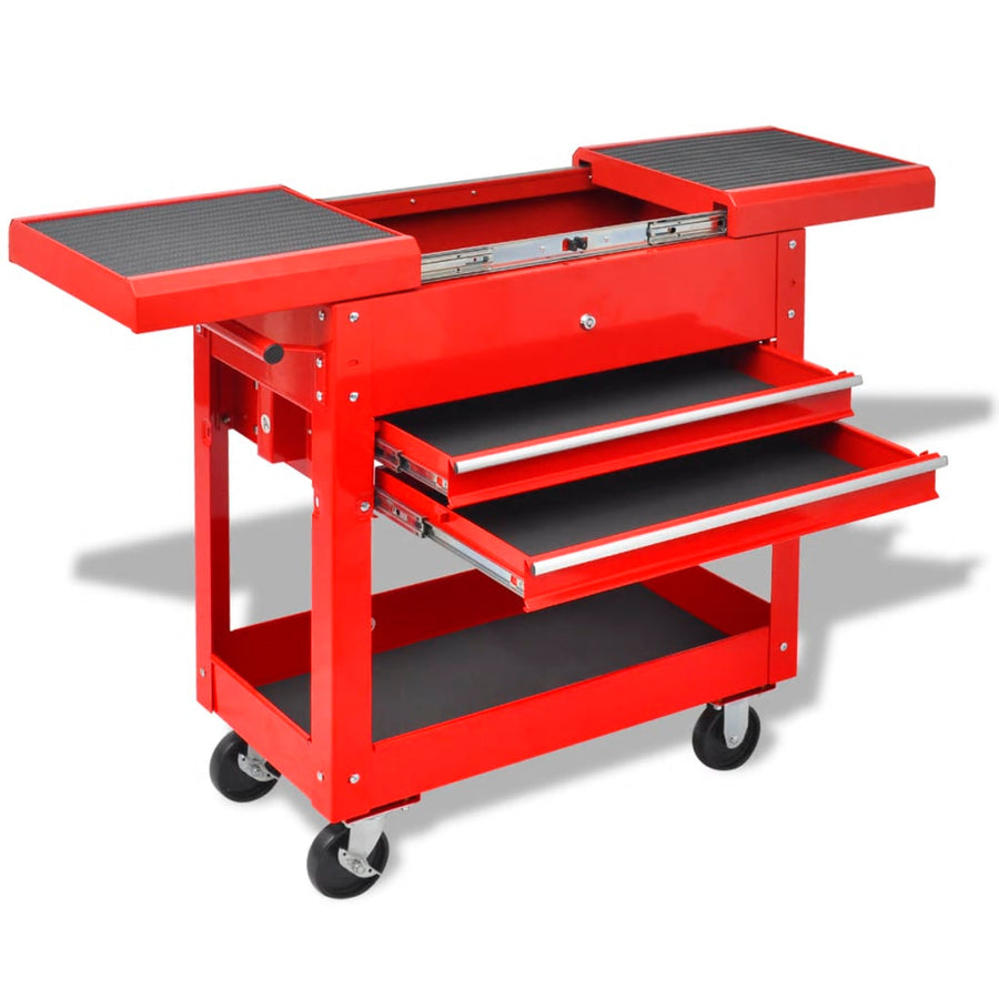 Gereedschapswagen 2 Lades Rood