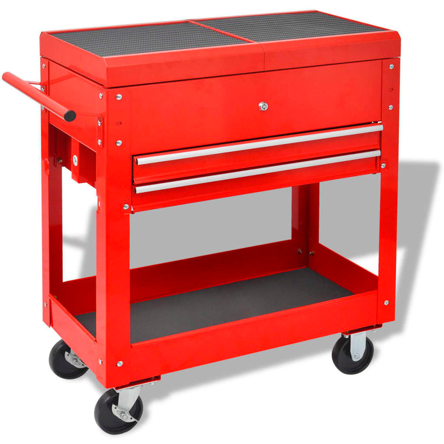 Gereedschapswagen 2 Lades Rood