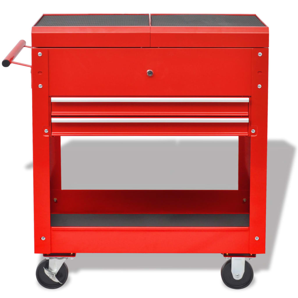 Gereedschapswagen 2 Lades Rood