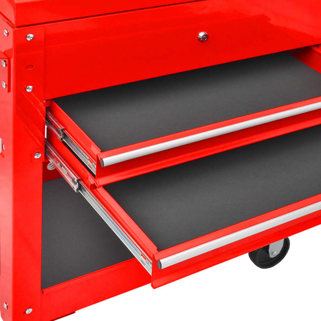 Gereedschapswagen 2 Lades Rood