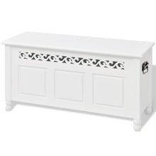 Opbergbankje Barokstijl Mdf Wit