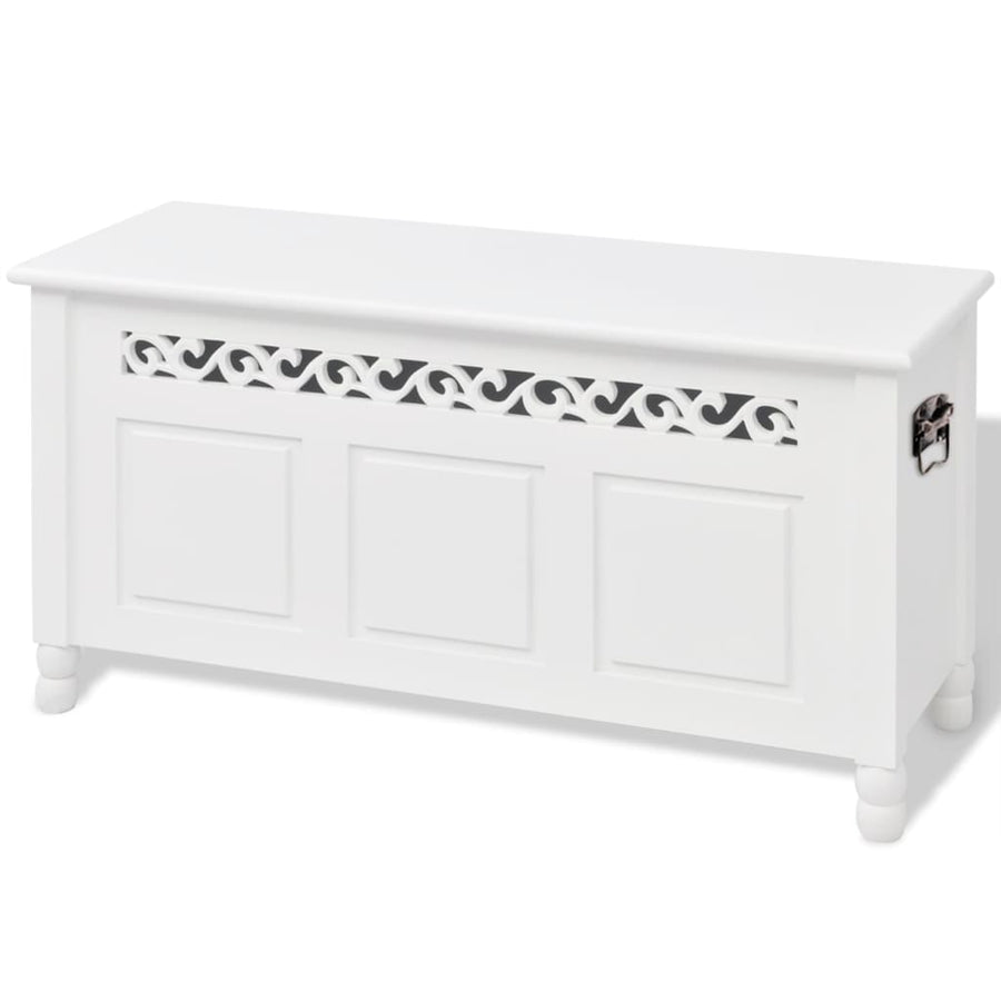 Opbergbankje Barokstijl Mdf Wit