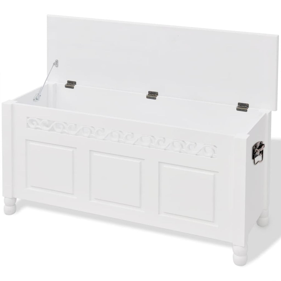 Opbergbankje Barokstijl Mdf Wit