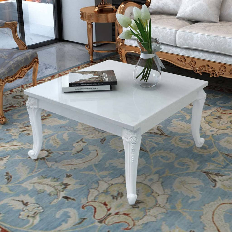 Salontafel Hoogglans Wit 80 x 80 x 42 cm