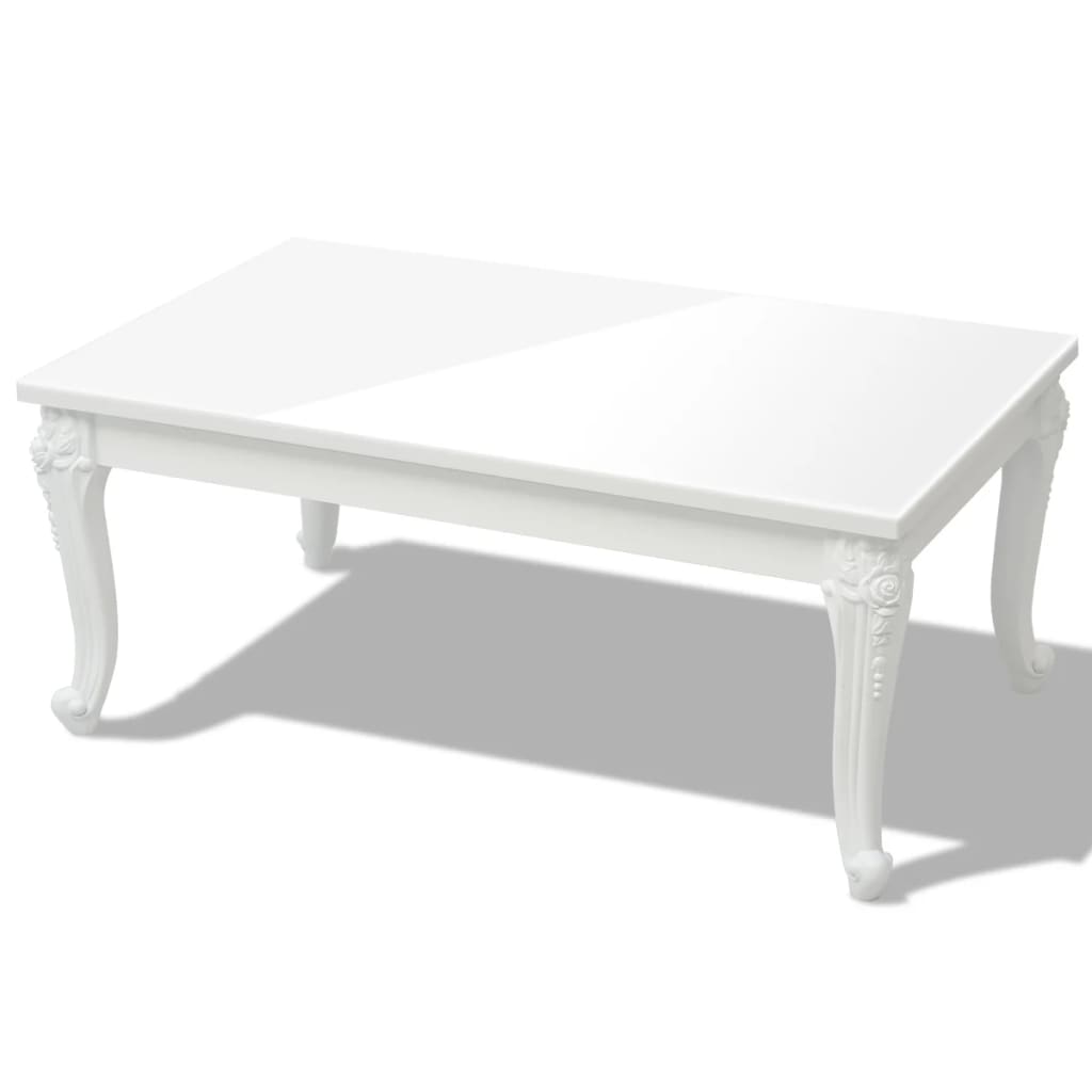 Salontafel 00 X 60 X 42 Cm Hoogglans Wit 100 x 60 x 42 cm