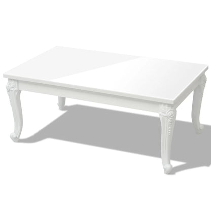 Salontafel 00 X 60 X 42 Cm Hoogglans Wit 100 x 60 x 42 cm