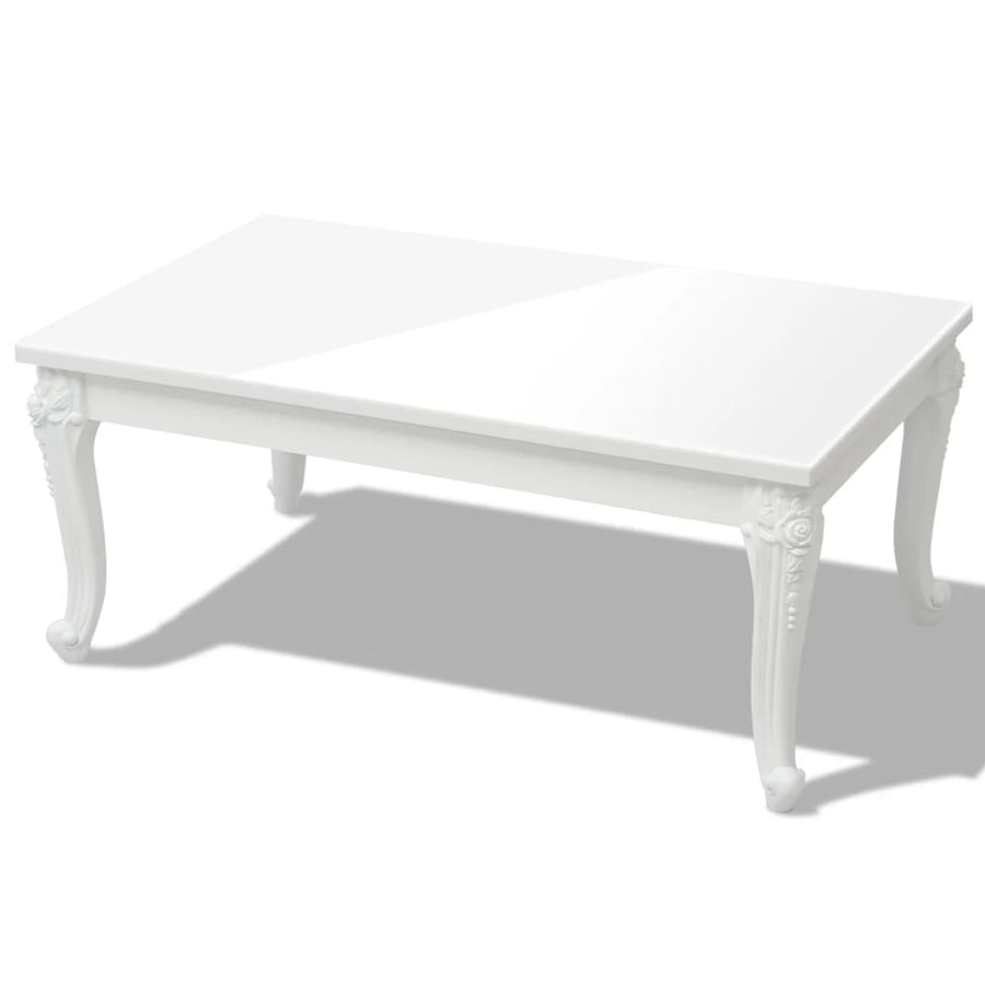 Salontafel 00 X 60 X 42 Cm Hoogglans Wit 100 x 60 x 42 cm