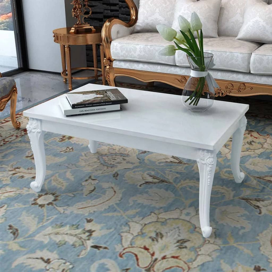 Salontafel 00 X 60 X 42 Cm Hoogglans Wit 100 x 60 x 42 cm