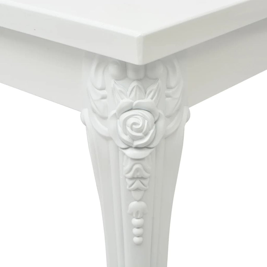 Eettafel 80 X 80 X 76 Cm Hoogglans Wit