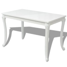 Eettafel Hoogglans Wit 116 x 66 x 76 cm