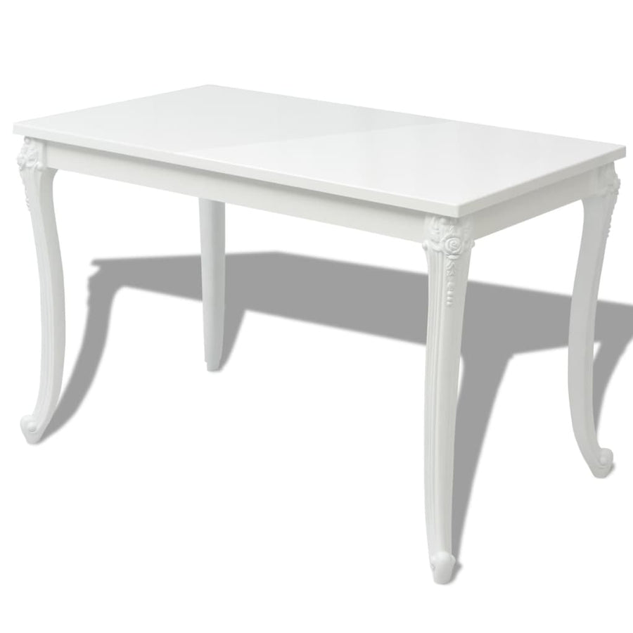 Eettafel Hoogglans Wit 116 x 66 x 76 cm