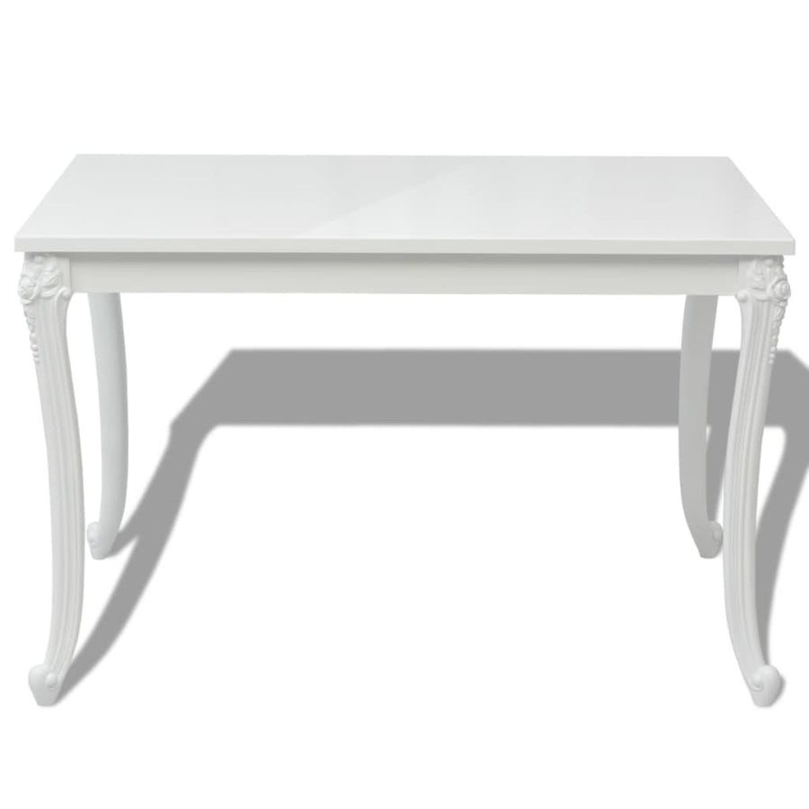 Eettafel Hoogglans Wit 116 x 66 x 76 cm