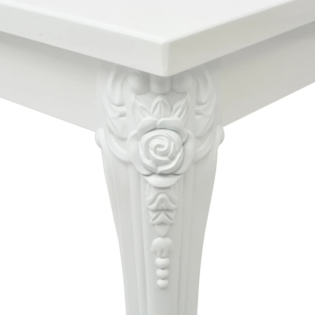 Eettafel Hoogglans Wit 116 x 66 x 76 cm
