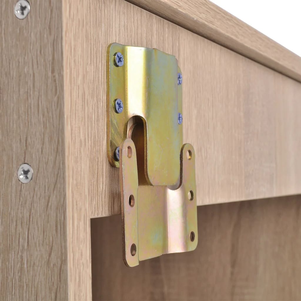 11-delige Badkamermeubelset met wastafel en kraan beige Beige