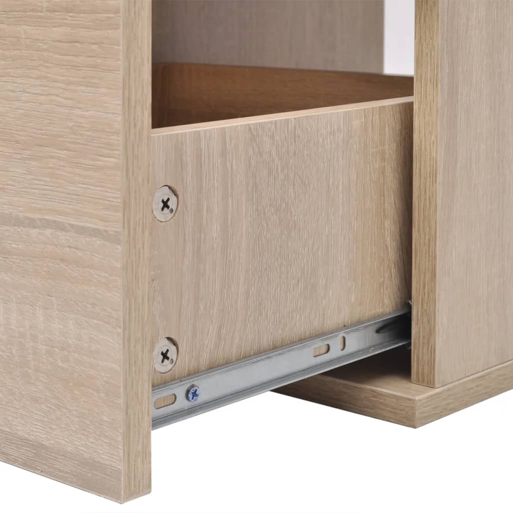Badkamermeubelset 9-Delig Met Kraan En Wasbak Beige Model 3