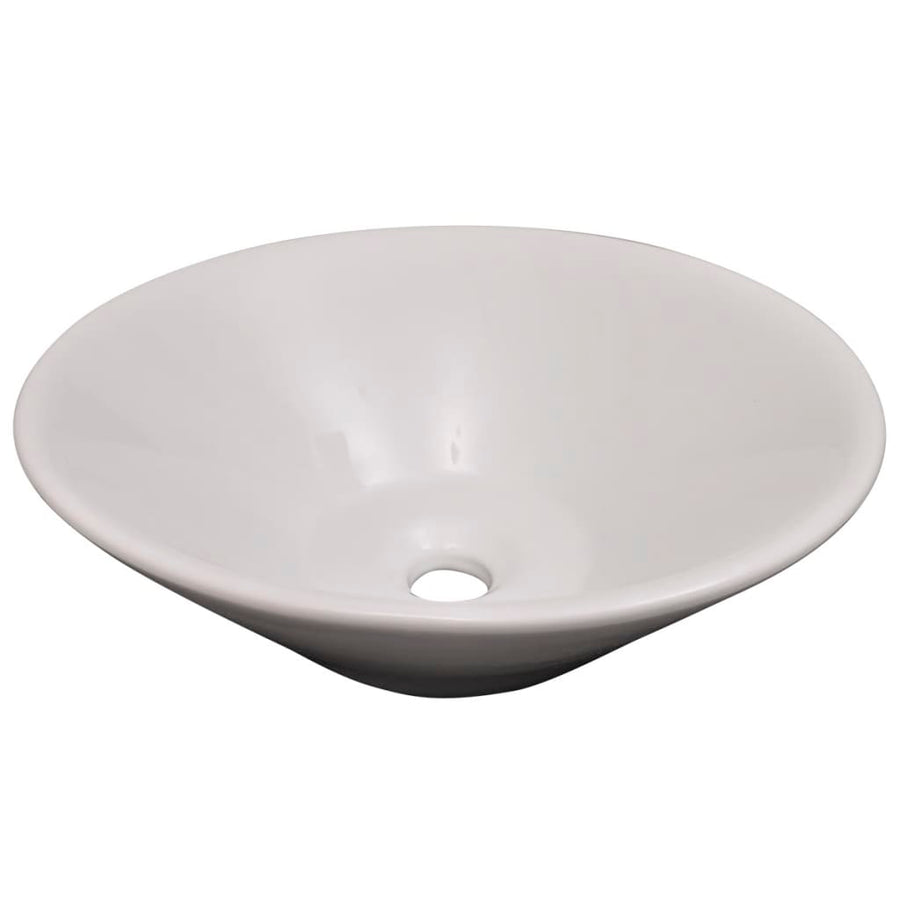 Badkamermeubelset 9-Delig Met Kraan En Wasbak Beige Model 3