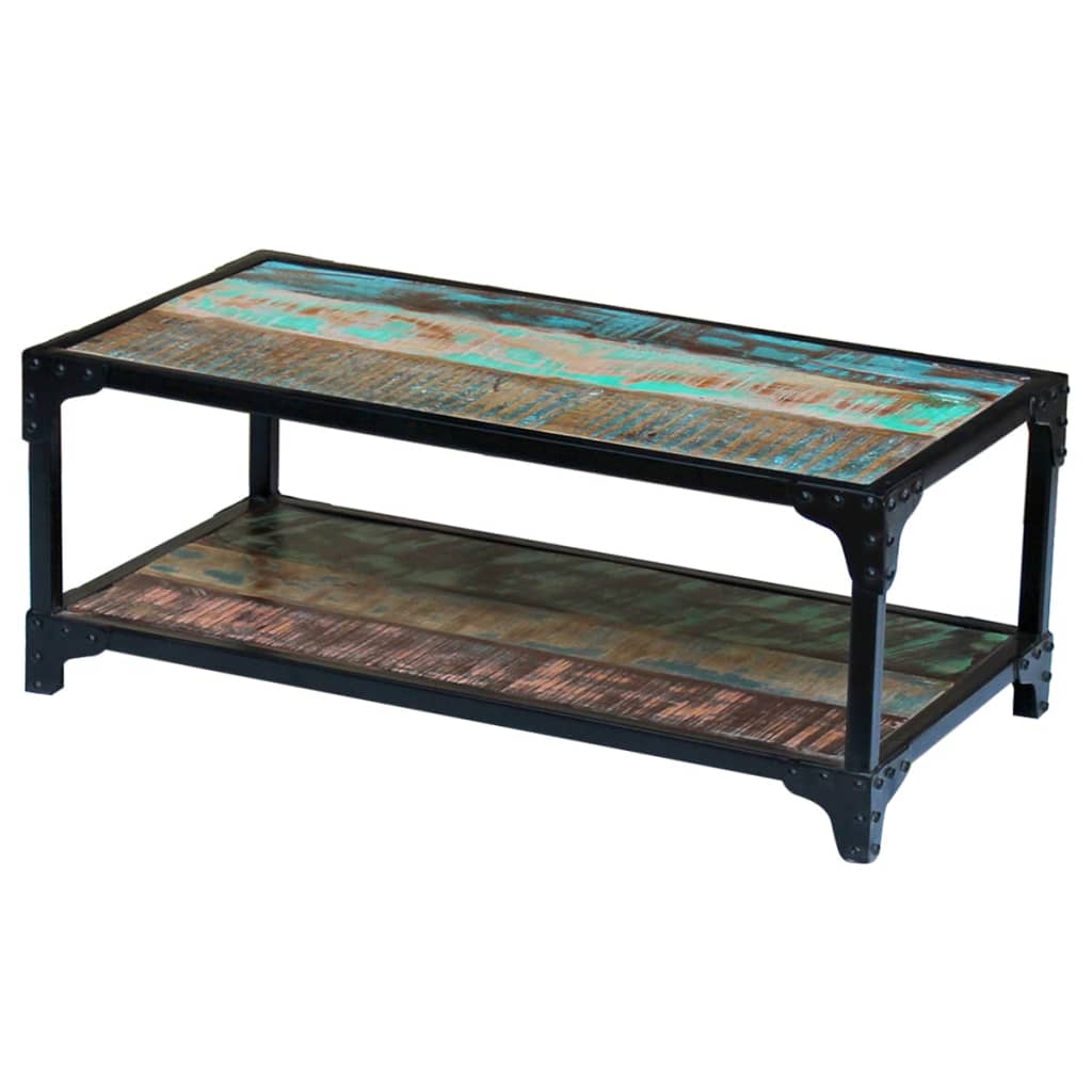 Salontafel 90 x 45 x 35 cm massief gerecycled hout