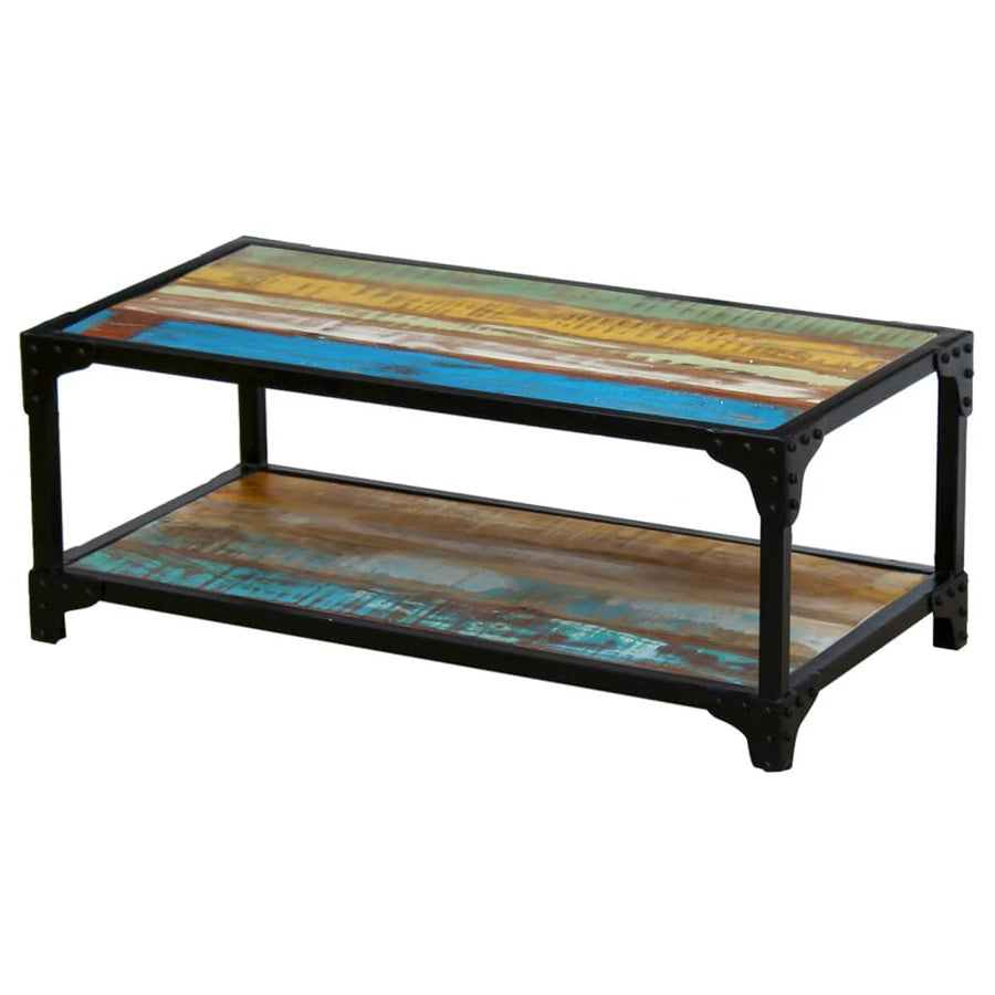 Salontafel 90 x 45 x 35 cm massief gerecycled hout