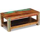 Coffee table 90x45x35 cm solid reclaimed wood
