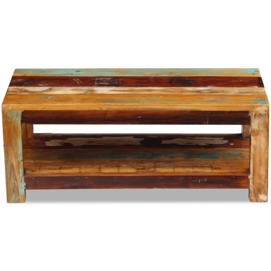 Salontafel 90X45X35 Cm Massief Gerecycled Hout