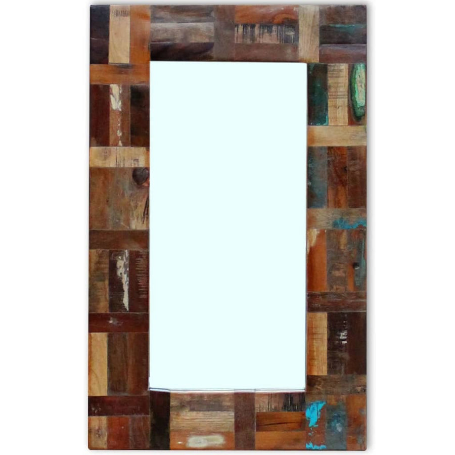 Spiegel 80X50 Cm Massief Gerecycled Hout