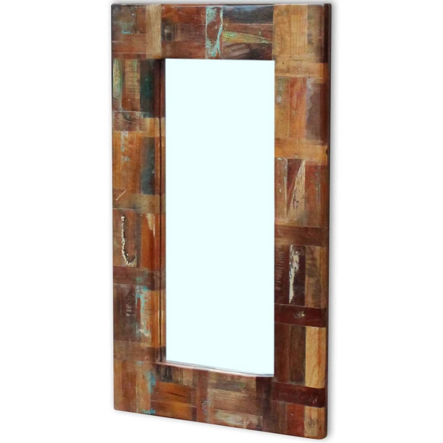 Spiegel 80X50 Cm Massief Gerecycled Hout