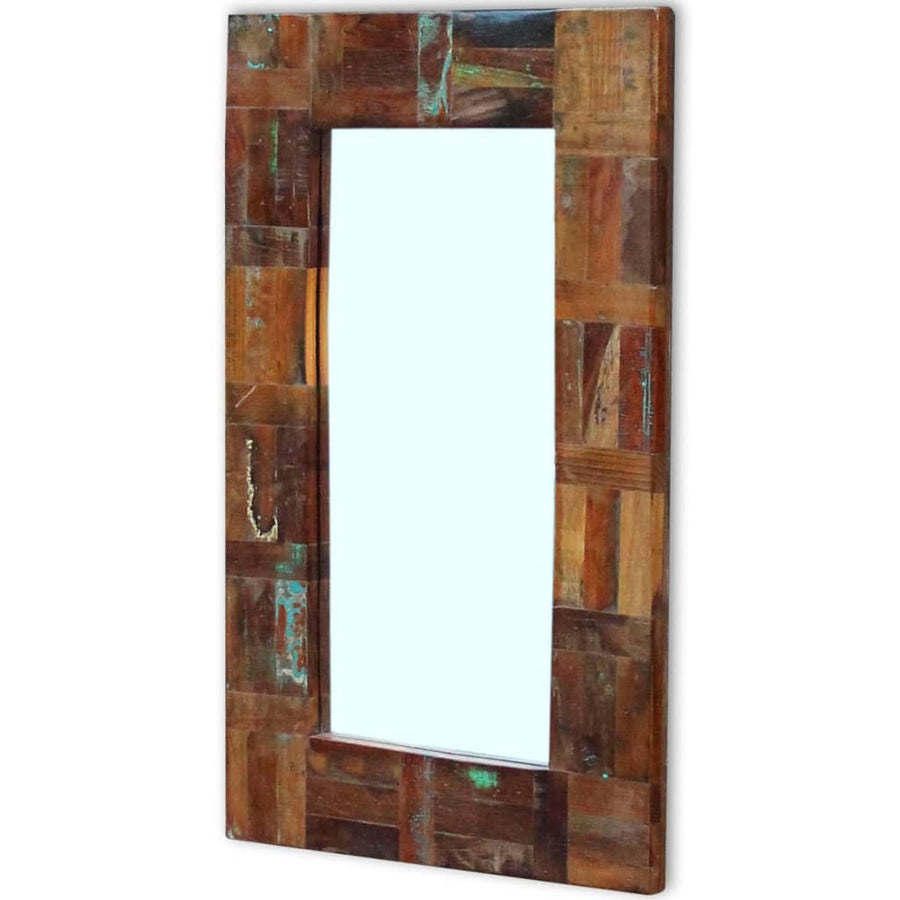 Spiegel 80X50 Cm Massief Gerecycled Hout