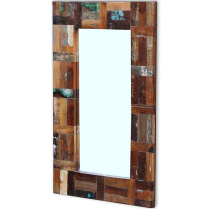 Spiegel 80X50 Cm Massief Gerecycled Hout