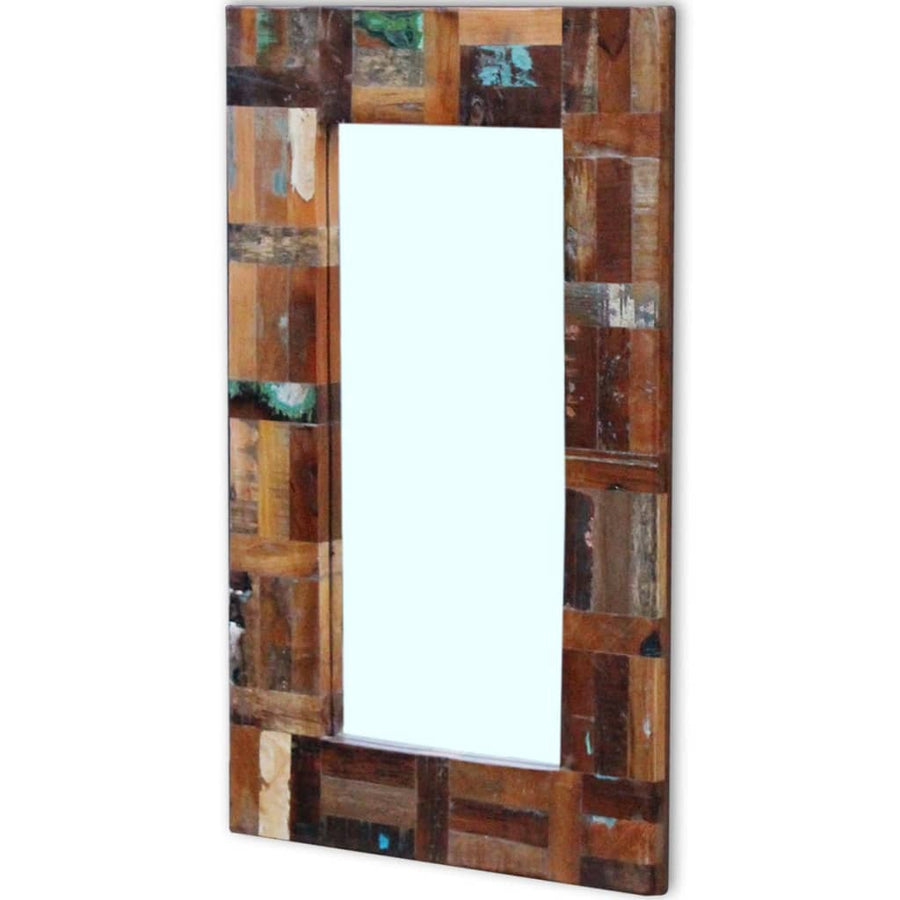 Spiegel 80X50 Cm Massief Gerecycled Hout