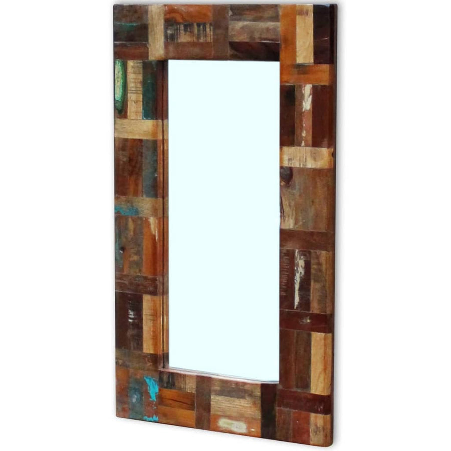 Spiegel 80X50 Cm Massief Gerecycled Hout