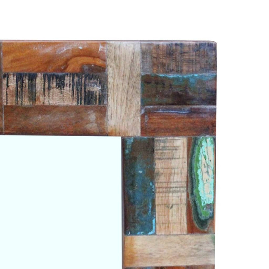 Spiegel 80X50 Cm Massief Gerecycled Hout