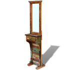 Hall mirror 47x23x180 cm solid recycled wood