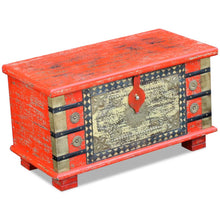 Opbergkist 80X40X45 Cm Mangohout Rood 1 80 x 40 x 45 cm