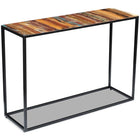 Console table 110x35x76 cm solid reclaimed wood