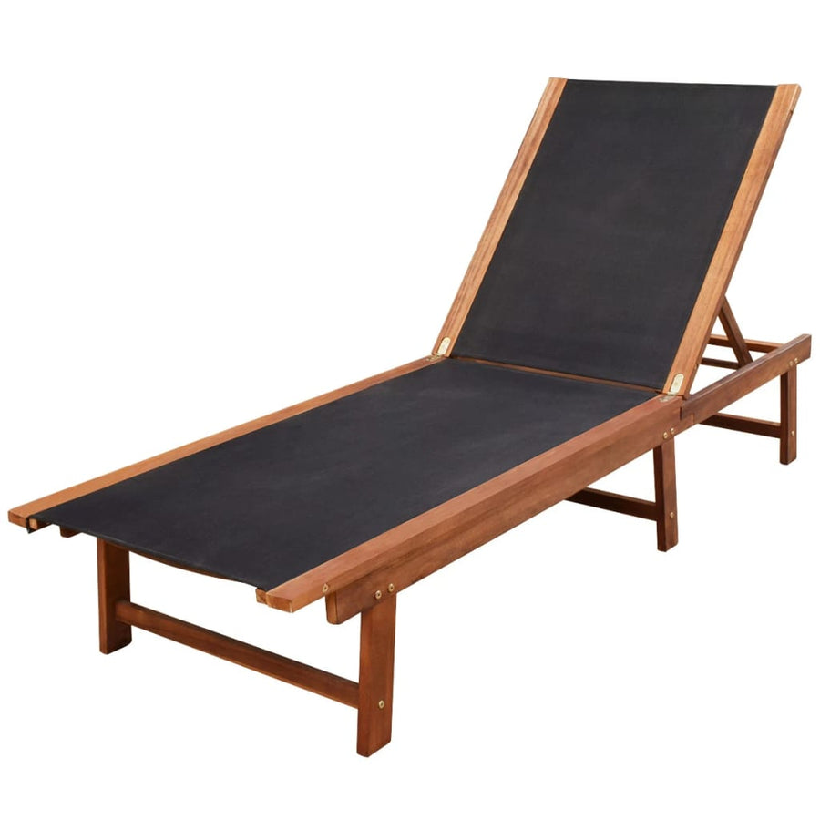 Ligbedden 2 St Met Tafel Massief Acaciahout En Textileen