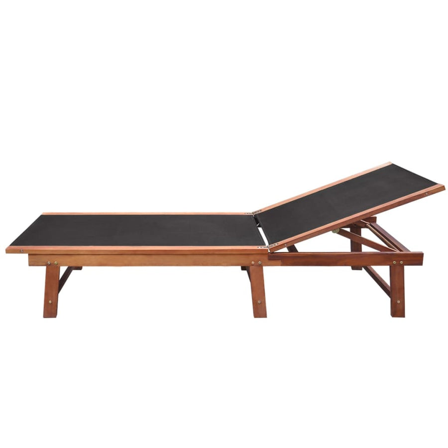 Ligbedden 2 St Met Tafel Massief Acaciahout En Textileen