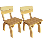 Garden chairs 2 pcs impregnated pine wood