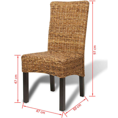 Eetkamerstoelen Abaca En Massief Mangohout 2
