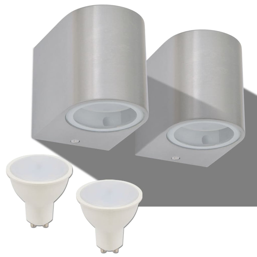 LED-wandlamp tuin neerwaarts rond 2 st Licht naar beneden Rond