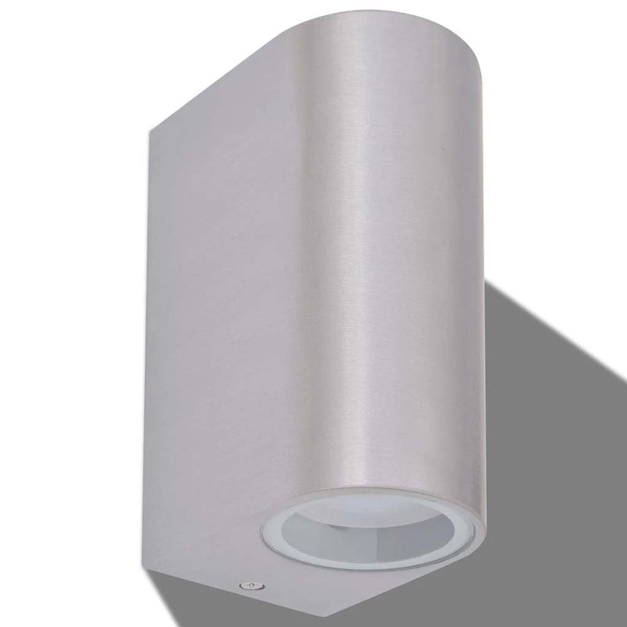 Led-Wandlamp Tuin Op-/Neerwaarts Rond 2 St