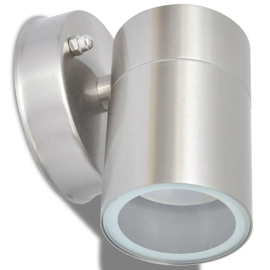 Led-Wandlamp Buiten Neerwaarts Rvs 2 St