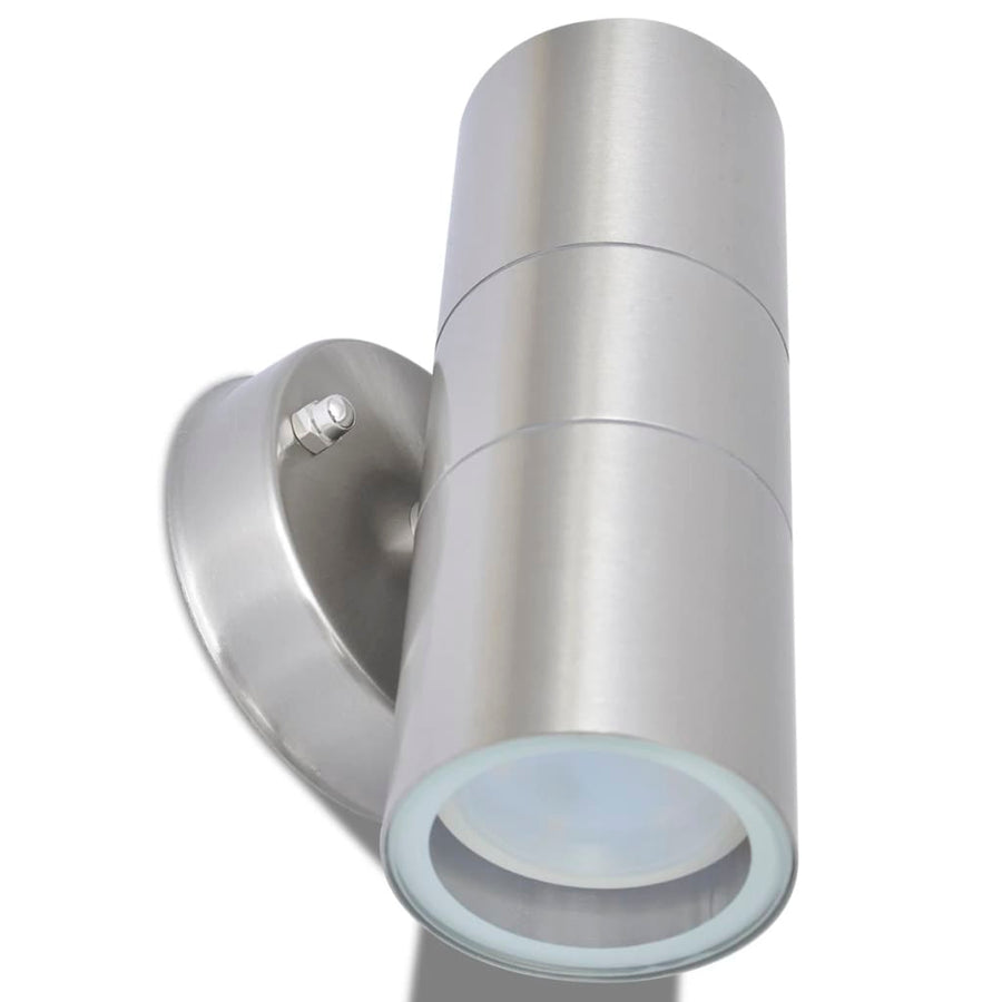 Led-Wandlamp Buiten Op-/Neerwaarts Rvs St Licht naar boven en beneden Zilver