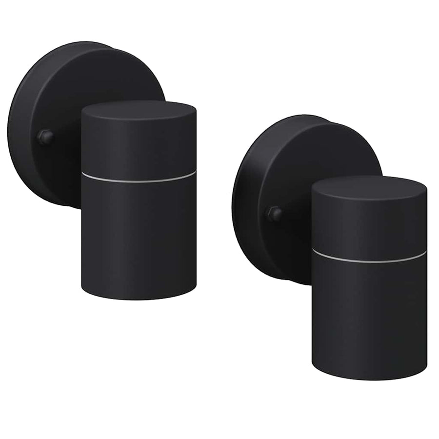 Led-Wandlamp Buiten Neerwaarts Rvs 2 St