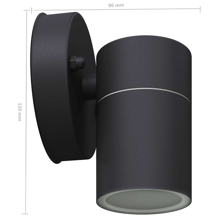 Led-Wandlamp Buiten Neerwaarts Rvs 2 St