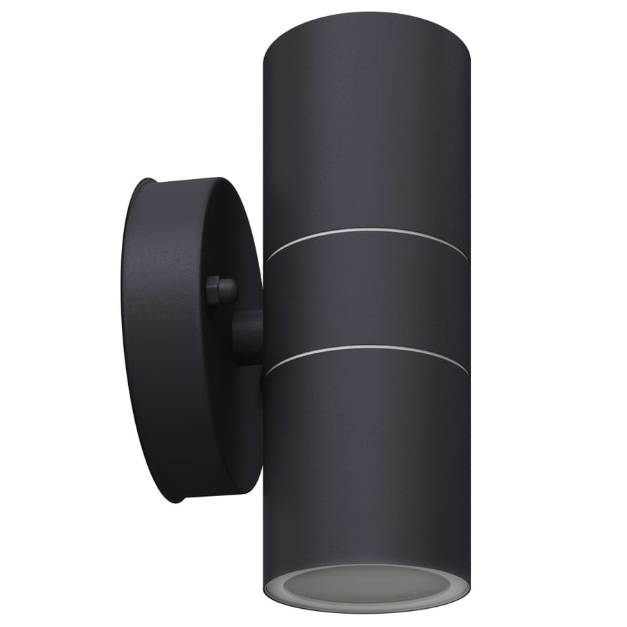 Led-Wandlamp Buiten Op-/Neerwaarts Rvs St Licht naar boven en beneden Zwart