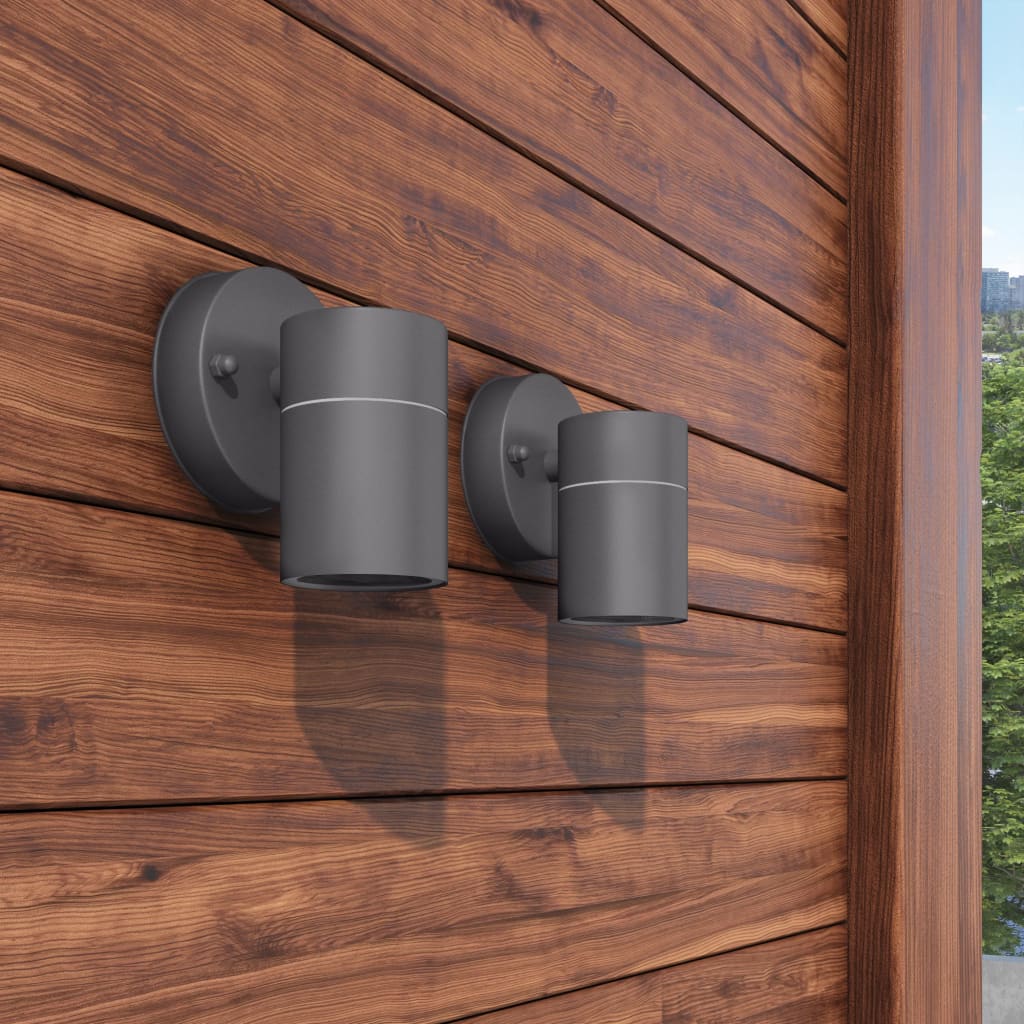 Wandlamp Buiten Neerwaarts Rvs St Licht naar beneden Zwart