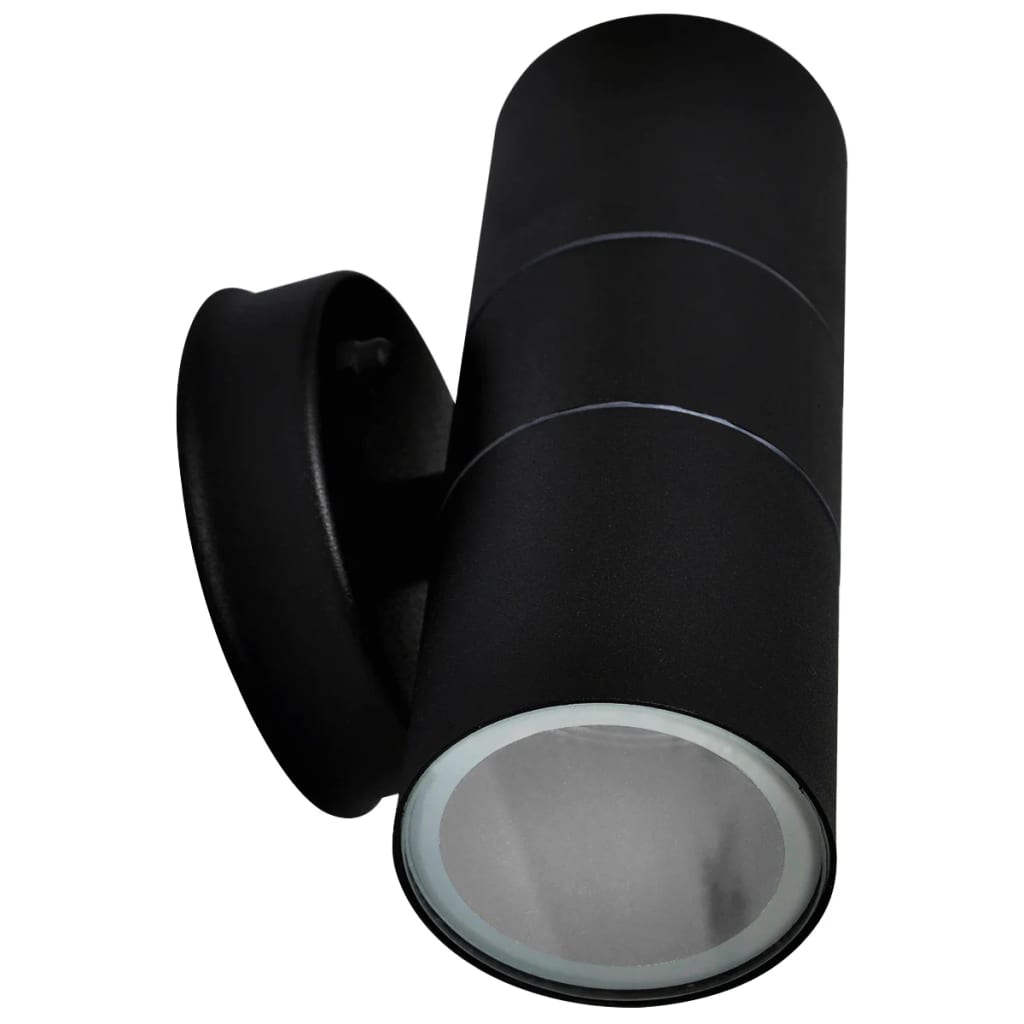 Buitenwandlampen Op-/Neerwaarts Roestvrij Staal Licht naar boven en beneden Zwart