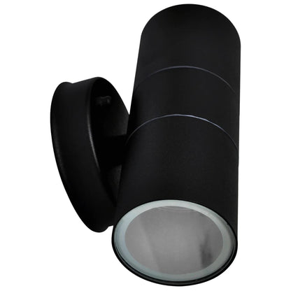 Buitenwandlampen Op-/Neerwaarts Roestvrij Staal Licht naar boven en beneden Zwart