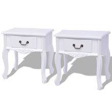 Nachtkastjes Stuks Mdf Wit 2