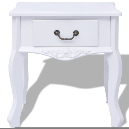 Nachtkastjes Stuks Mdf Wit 2